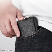 High Quality Zipper, 9 Slots Leather Credit Card Holder | ATM Card Holder For Mens and Womens (PACK OF 1)(BLACK)