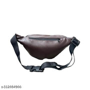 Snipper Waist Bag for Men Fanny Pack for Women Fanny Pack for Men Waist Bag for Women Chest Bag for Women Waist Pouch for Men Waist Bag for Boys Waist Bags for Girls Fanny Bag – Brown with golden chains