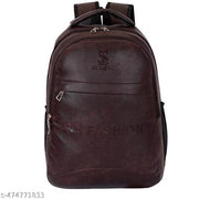 Latest Leather Fashionate School Bags Laptop Backpack Waterproof PU Leather Backpacks for Men Women Boys & Girls Backpack Unisex Artificial leather backpack bag/casual/college/school/office 30 Liters