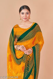 Graceful Printed Chiffon Saree for Daily & Party Wear