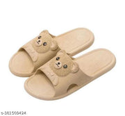 Women's Home Flip-Flops & Slippers Summer Indoor Bath Couple Bathroom Non-slip Unisex Sandals and Slippers Cute Teddy Flip Flops || Daily wear || Casual Wear ||