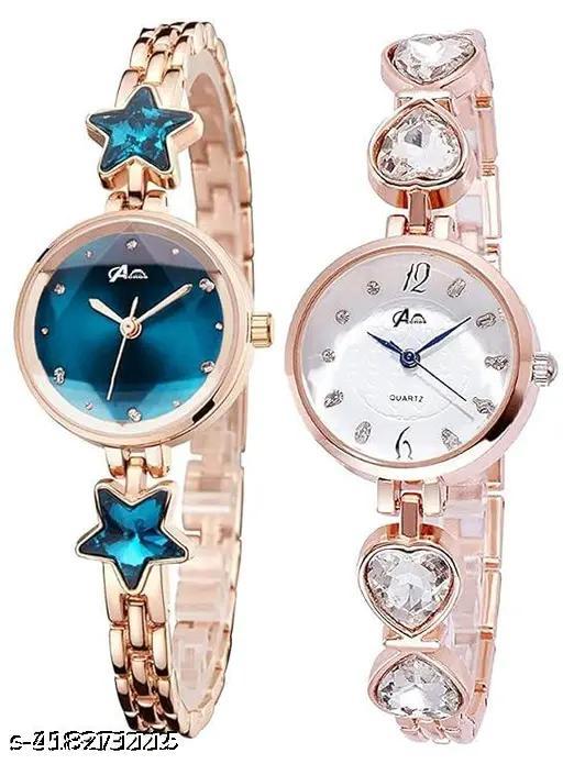 Premium Luxury Analog Girl's Watch (COMBO PACK OF 2)
