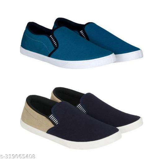 Pack of 2-2s combo shoes for men| black red-blue black- t blue combo shoes in color| comfortable and walking shoes for men