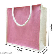 Juteka Multicolor, Eco Friendly, Multipurpose Jute Bag with Zipper Closure