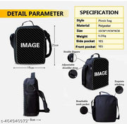 maxall Casual School Bag with Lunch Bag & Pencil Pouch, School/College Bag for Girls and Boys Backpack (Combo of 3-Size Bags)(Black)