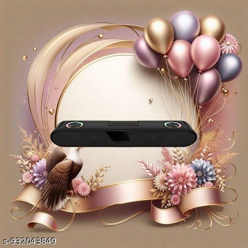 Portable Bluetooth Speaker, 16 Watts, Upto 8h Backup, Dual Drivers + Dual Passive Radiators, Call Function, Bluetooth v5.3 | USB | mSD| AUX, TWS, RGB LED