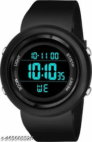 Black Solid Round Digital Sports Watch For Men And Boys, Best Selling, Waterproof New Arrival Latest Trending Watch For Men, Gents And Boys ,Under 149, Under 299, Under 249 Under 199, Under 499, Under 349, Under 399, Under 499, High Quality Watches,