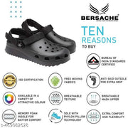 Bersache  Lightweight Stylish Flats With High Quality Sole For Men (Black-6137)