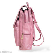 Backpack for Girls Women PU Leather Travel Bags Pithu Bag (LDPT03P)