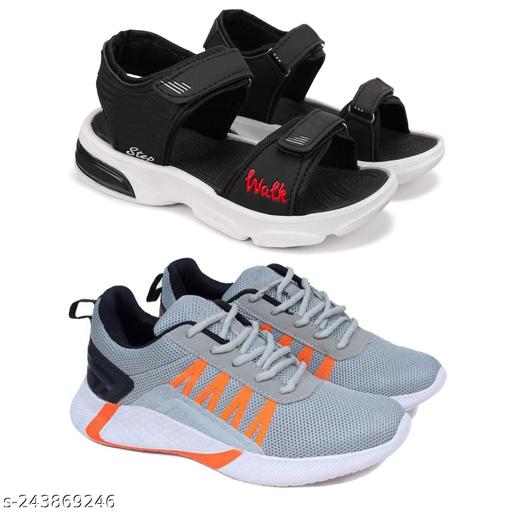 Bersache Comfortable Trendy Outdoor Casual Sandals for Boys Pack of 2