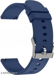 Binkson Premium Silicon Watch Strap 22mm Replacement Strap Compatible With Smartwatch With 22mm Buckle Size (LIST IN PHOTO)(Blue)[Watch Not Included]
