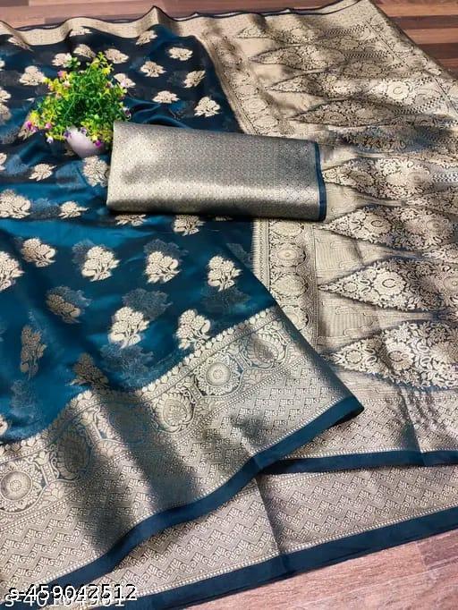 Morpich Fashion Organza  Silk Saree