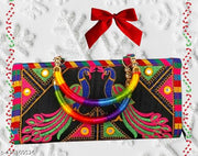 Rajasthani Jaipuri Ethnic Embroidered Women Girls Clutch, Hand Purses, Wallet | Women's Rajasthani Work Hand Purse/sling bag