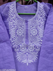 Cotton kurti Embroidered