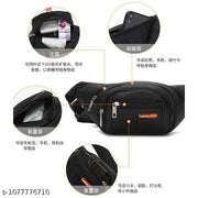 Waist Bags for Men & Women- Premium Stitching, Branded Zippers, Waterproof Pocket, RFID Safe- Large Fanny Pack for Hiking Travel,Cycling,MoneEy Belt