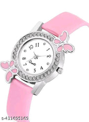 Butterfly Analog Dial and Black Digital LED Display Kids Digital Day Date Watch for Girl's & Women's Watches