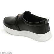 EVOLTAR women metal buckle synthetic moccasin loafer | Elegant Ballerina Loafers for Women | Lightweight & Durable Moccasins with Premium Material | Great for Walking, Office & Casual Wear | Smart Casual Shoes for Women & Girls