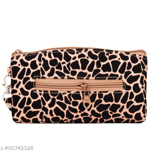 Black Golden Tiger Clutch