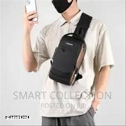 Unisex Crossbody Sling Bag Chest Backpack Men's Shoulder Bag, Travel Handbag, Hard Shell Anti-Theft Chest Bag
