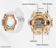 SHMOFY LUXRY Digital Watch For Men GOLD S  Transparent_12