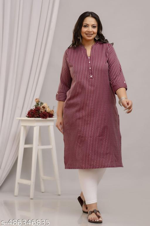 SIDHHIKA kurti for women | daily wear kurti | plus size kurtis for women | ready made cotton kurti | big size kurti | kurti stripe | black kurta | casual kurti | designer kurti