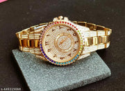 Mens watch new trendy popular stylish gold silver diamond party wear classic vintage watch