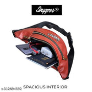 Snipper Waist Bag for Men Fanny Pack for Women Fanny Pack for Men Waist Bag for Women Chest Bag for Women Waist Pouch for Men Waist Bag for Boys Waist Bags for Girls Fanny Bag – Tan with golden chains