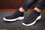 Fancy  Blue Synthetic Sports Shoes For Men
