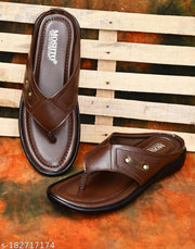 mens stylish slipper leather flip flop