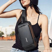 small Size Waterproof Polyester Crossbody Sling Bag, Anti Theft Chest Backpack for Men & Women, College Bag, Shoulder Travel Bagpack for Outdoor Work, Hiking