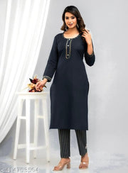 Kurti Set|Cotton Kurti Set|Kurti with Pant|Comfirtable Women Cotton kurti set|Women Round neck kurta set|Women Kurta set|Pure Cotton Kurti|Daily Use cotton Kurti|Kurti Pant Dupatta Set|Kurti Sets under 300|Kurti Sets under 400|Kurti Sets under 500