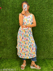 Tie Up Kurti | Sleeveless Kurti | Summer Kurti