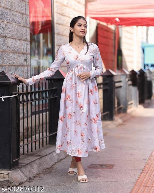 Women's Regular Fit Cotton Aline Kurti