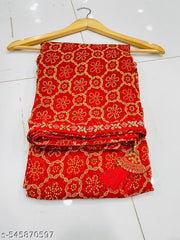 GEORGETTE SAREE, BANDHANI SAREE, CHUNRI SAREE, BANDHEJ SAREE, MATAJI SAREE, RED SAREE, SAREE FOR WOMEN, TRENDING SAREE