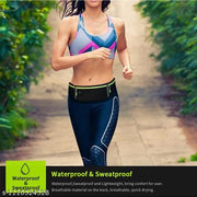 Running Belt Waist Pack Bag, Workout Gear, 3 Pockets Gym Fitness Fanny Pack for Phone, Cell Phone Holder for Running, Jogging Pocket Belt for Women & Men, Running Accessories
