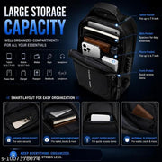 Men's Anti-Theft Cross Body Sling Bag with USB Charging , Water Resistant, Password Lock, Lightweight Travel & Office Chest Bag