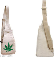 Men & Women Shoulder Bag Hemp Super Fashion Chest and Shoulder Ba