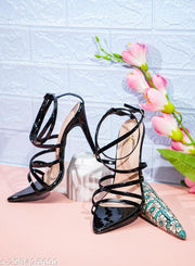 JM LOOKS Women's  Fashion Sandals|Stylish Design Heels for Girls| Heels for women| Women Footwear