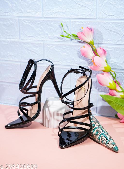 JM LOOKS Women's  Fashion Sandals|Stylish Design Heels for Girls| Heels for women| Women Footwear