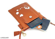 MAHABAL Sling Bags for Women Latest |Crossbody Bag | Phone Bag Stylish PU Leather. Mobile Cell Phone Holder Pocket Purse Wallet Mini Shoulder Bags Ideal Gift for Women.(Pair of 2 sling )