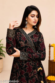 Flared Anarkali gown dress kurta for womens