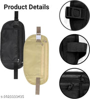 NA-Hidden Waist Bag | Secure Travel Money Belt | Undercover Hidden RFID Blocking Wallet | Anti Theft Passport Wallets for Men & Women | Waist Pouch Purse | Travel Accessories waterproof(Pack of 1)