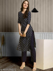 Crepe Printed Kurti For Women
