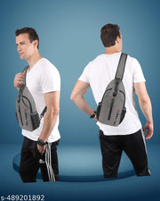 Glamex Glide 12L Unisex Crossbody Sling Bag with Phone Pocket & Water Bottle Holder,Earphone Hole Compact Design for Daily Use & Outdoor Activities