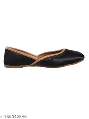 YEPPLO Women's and Girl's Handmade Ethnic Jutti,Lace work on Upper,Traditional Mojari and Jutis