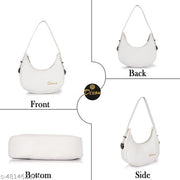 Dixon Dixon White Women Sling Bag Casual Half Moon Unique Design Shoulder Side Sling Bag For Women