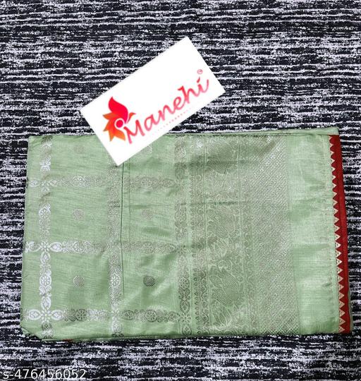 DOLLA SILK FOIL PRT PIPING  C GREEN