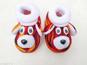 Tarun Child Care Baby Booties Baby Shoes for Any Occasions, Festive-0 to 10 Months Unisex-Orange