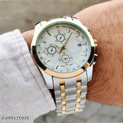 metal belt date indicate watch for mens