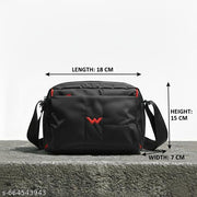 Stylish Black Sling Bag for Women | Compact Cross Body Bag | Mobile Zip Pocket | Travel & Casual Use